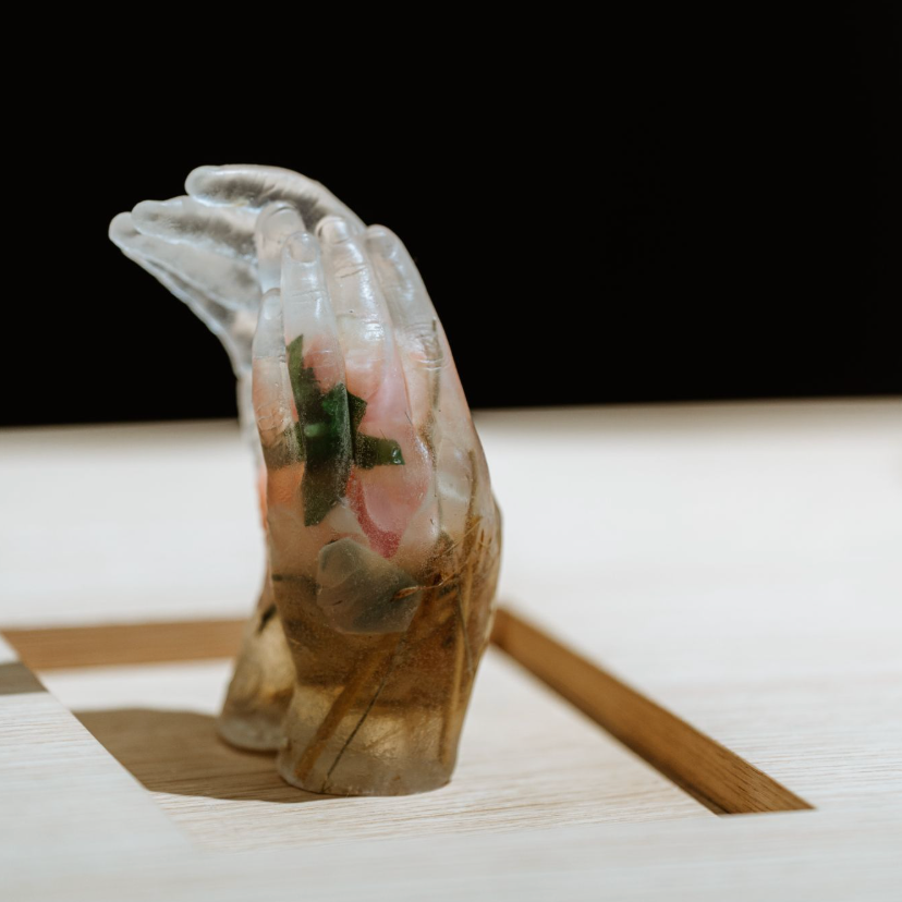 Hand and Feet sculptures 1, works by contemporary Ukrainian artist Maria Kulikovska