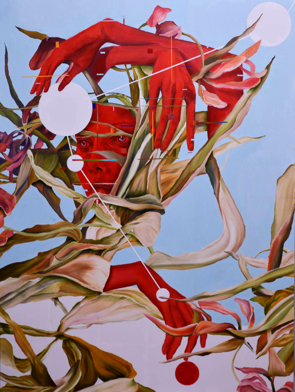 Abstract artwork "High frequency signal" by contemporary Ukrainian artist Taras Haida