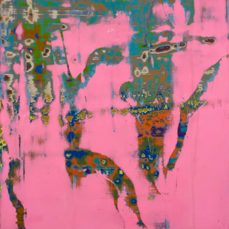 Hooligan Fluid 16, artwork by contemporary artist Neil Lorenzo, close-up