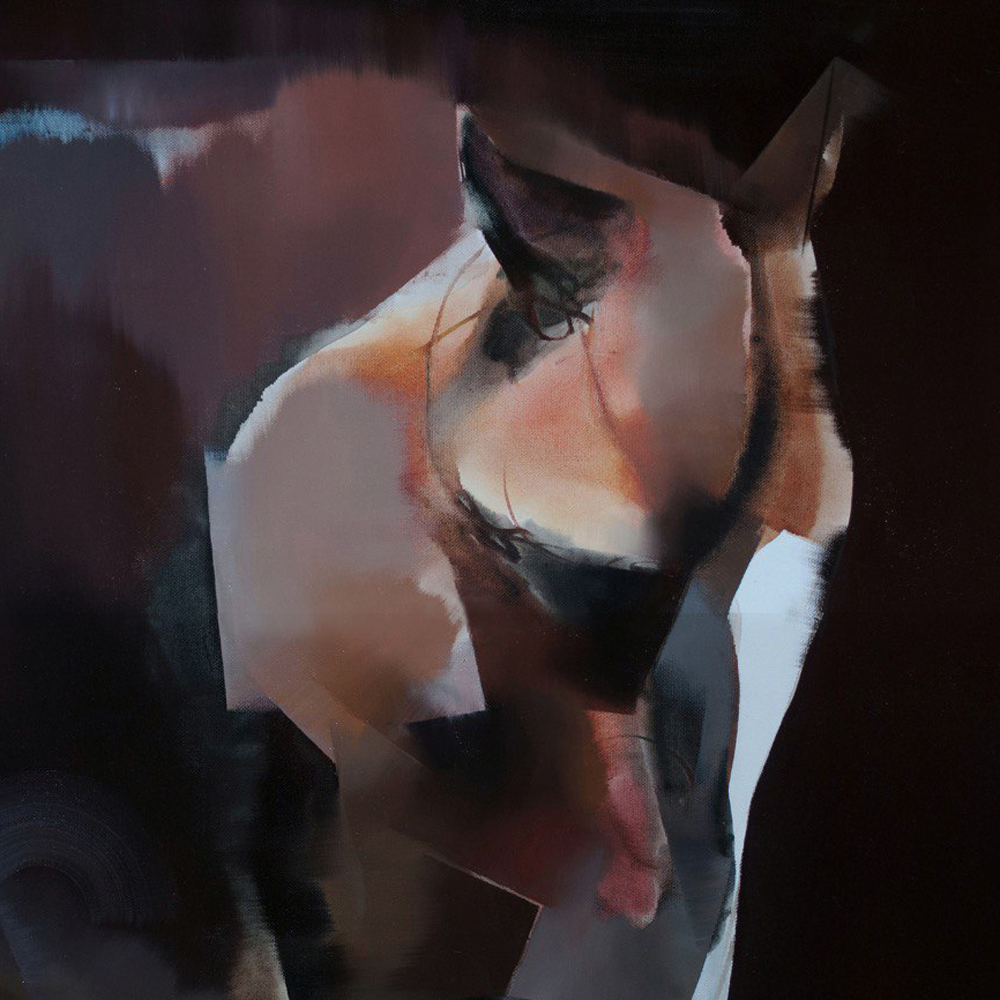 Horse, artwork by contemporary Ukrainian artist Yevhenii Shapovalov, closeup 2