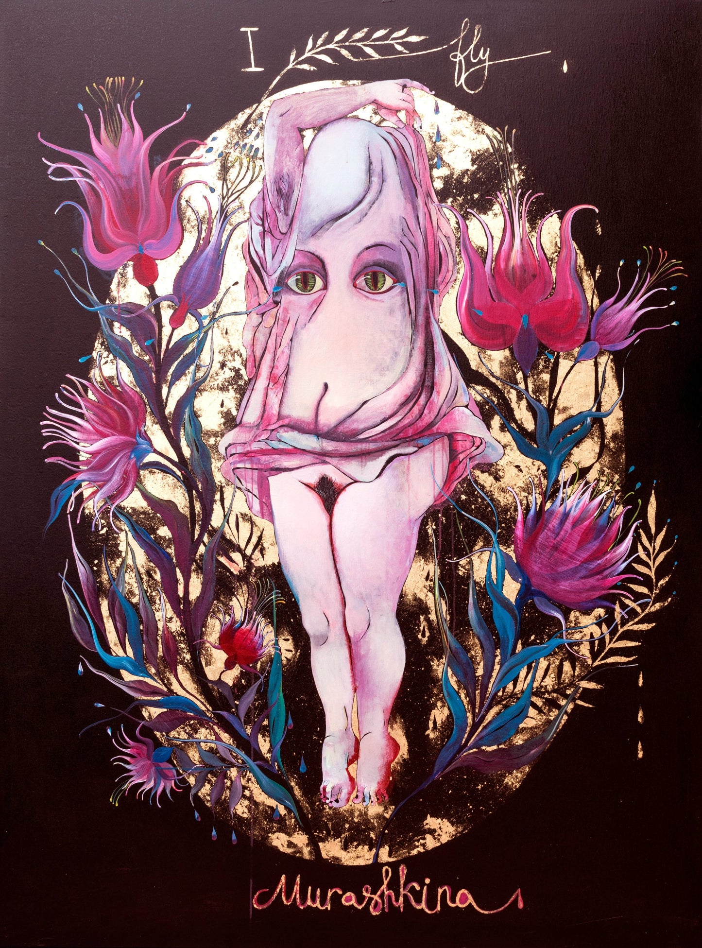 I fly, artwork by contemporary Ukrainian artist Nina Murashkina
