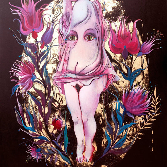 I fly, artwork by contemporary Ukrainian artist Nina Murashkina, close up