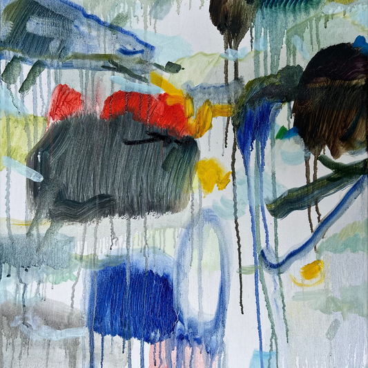In Softness, by contemporary Ukrainian artist Vira Tolmacheva, a close-up 