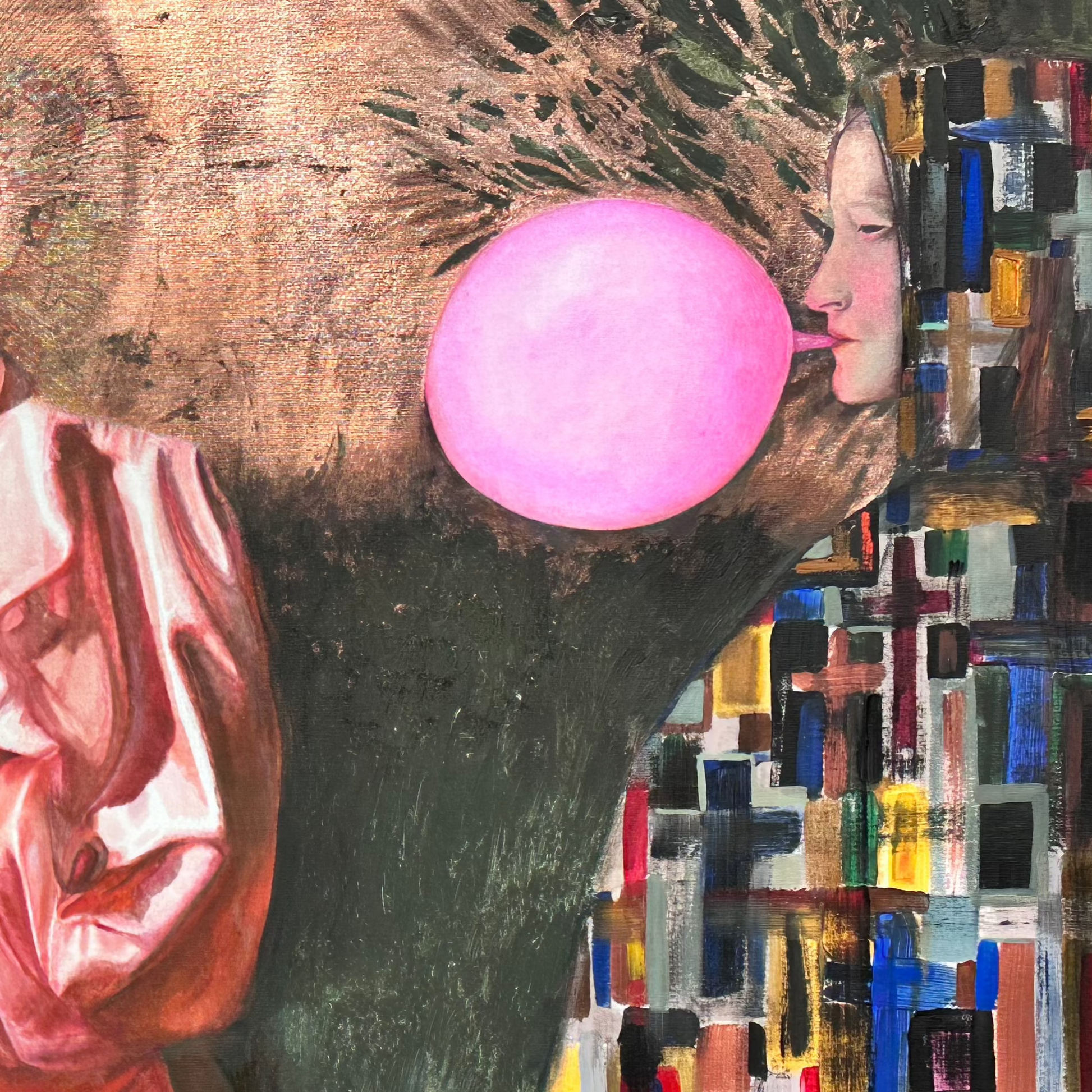 In the Garden, close-up artwork by contemporary artist Tata Kolesnik