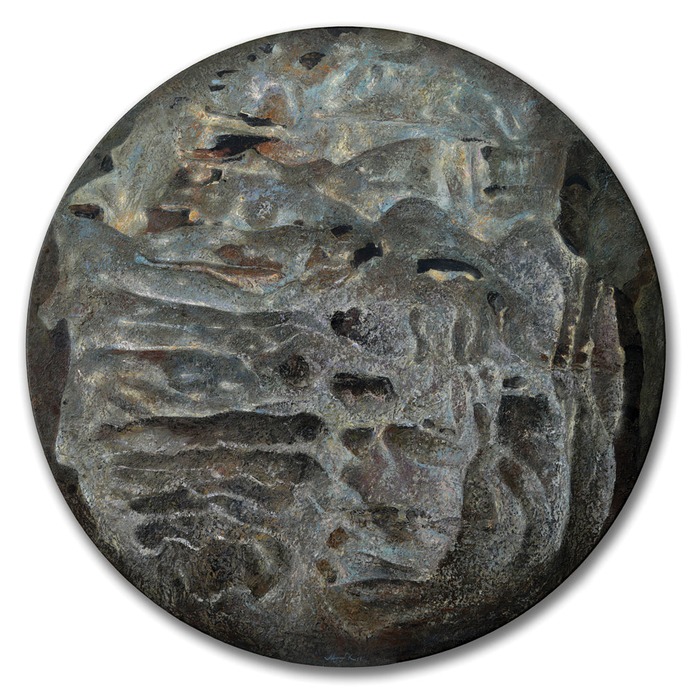 Light Stones, circle artwork by contemporary Ukrainian artist Konstyantyn Lyzogub