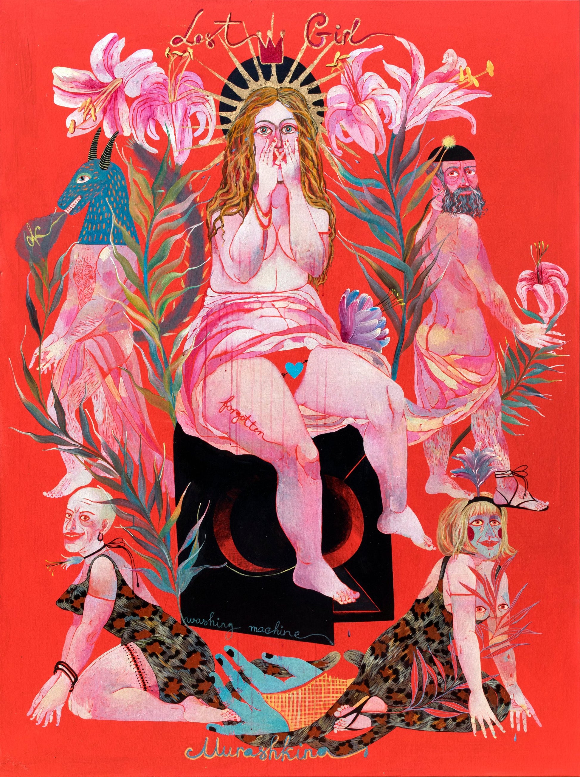 Lost Girl, close up  by contemporary Ukrainian artist Nina Murashkina