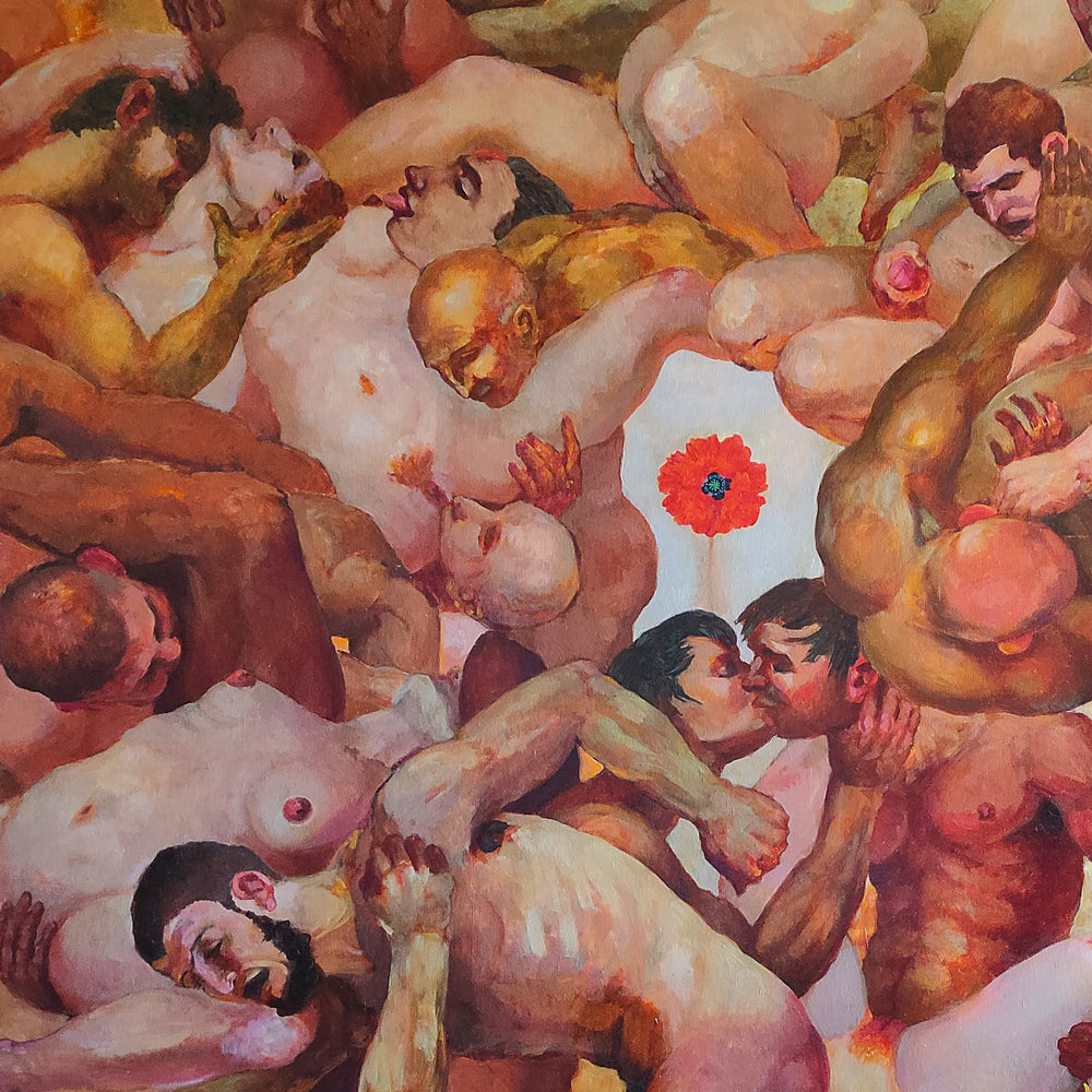 Sinflower series, artwork by contemporary Ukrainian artist Alice Konokhova, closeup 1