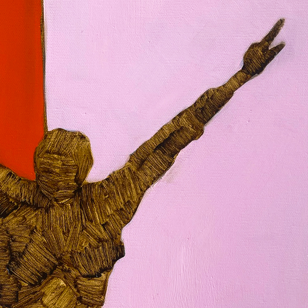 Martin, an artworks by contemporary Ukrainian artist Anna Bondar, close-up