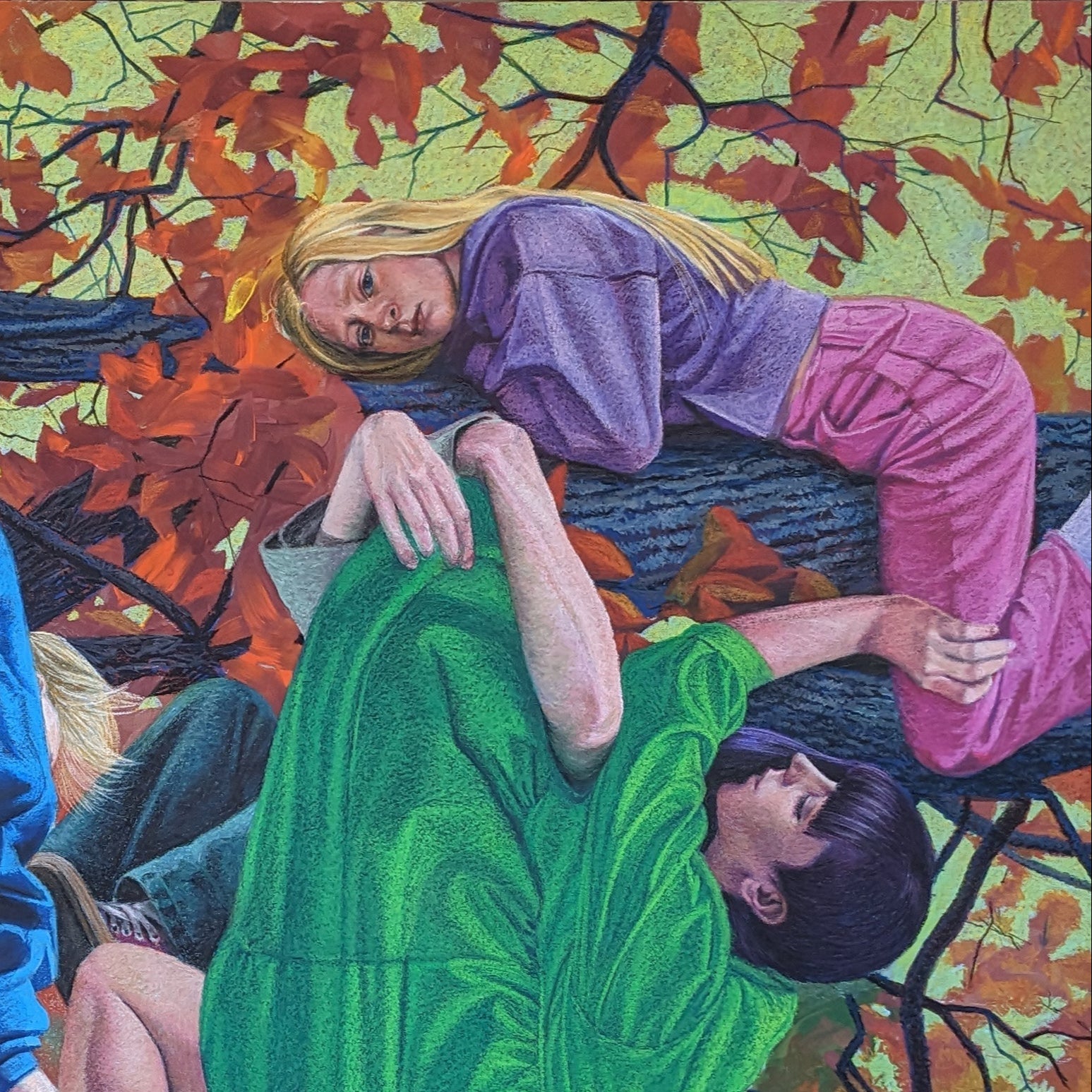 Memories, artwork by contemporary Ukrainian artist Oleksander Anokhin, close-up