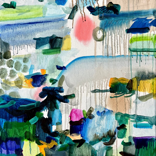 Morning, by contemporary Ukrainian artist Vira Tolmacheva, close-up