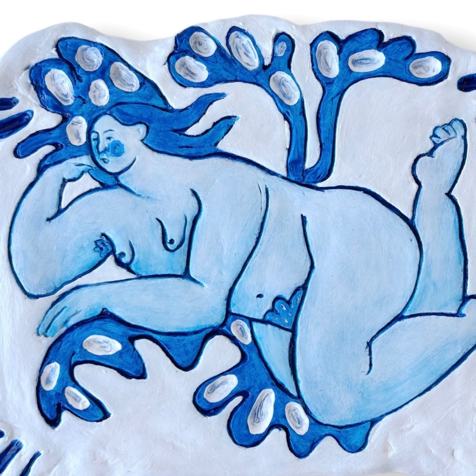 Muse, artwork by contemporary Ukrainian Artist Diana Ruban, closeup