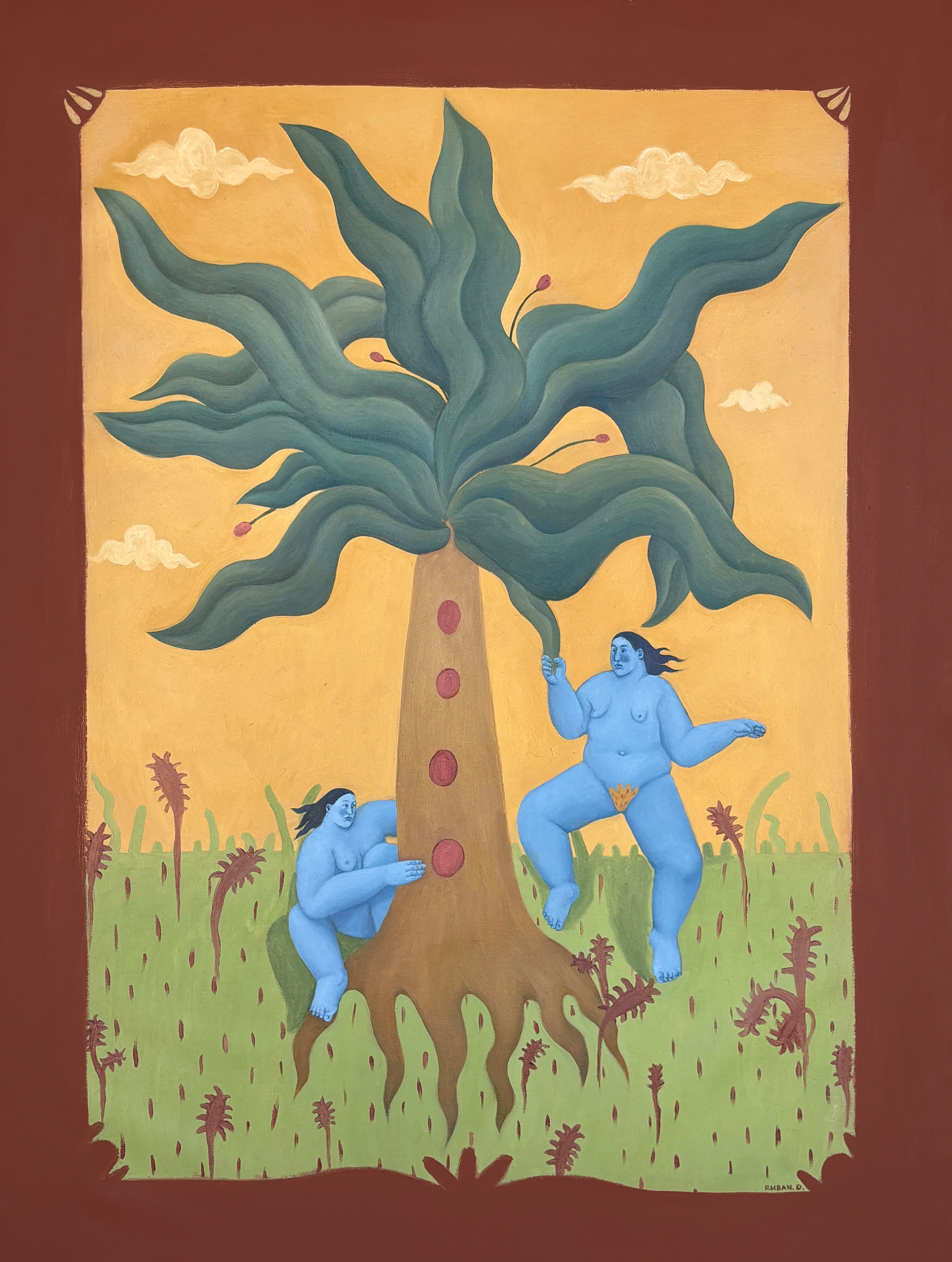 My garden, artwork by contemporary Ukrainian Artist Diana Ruban