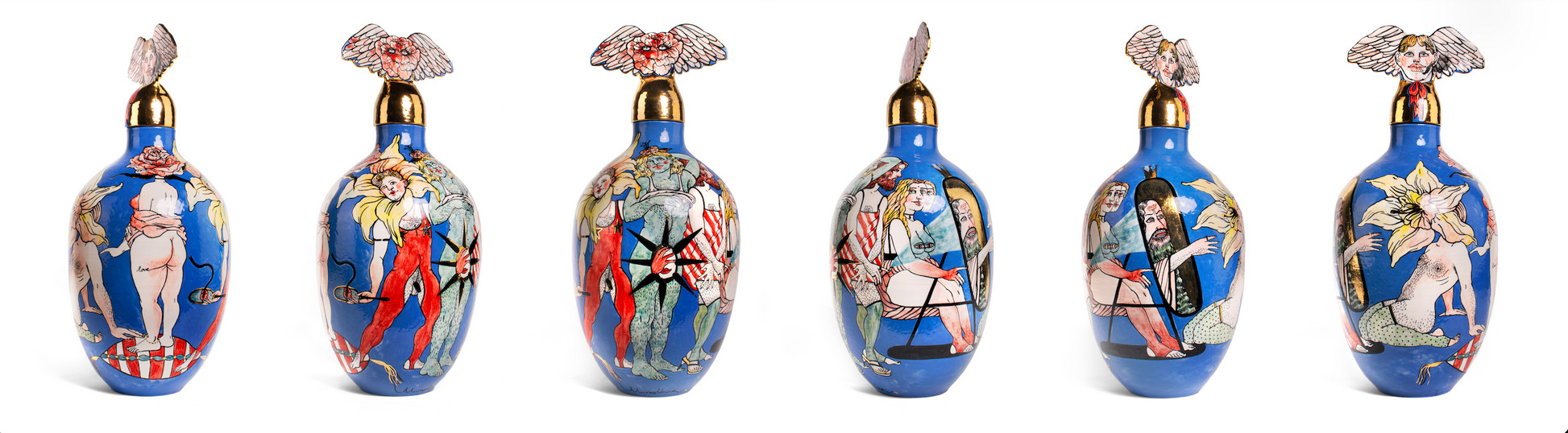 Vase "Narcissus Love",  by contemporary Ukrainian artist Nina Murashkina, 7
