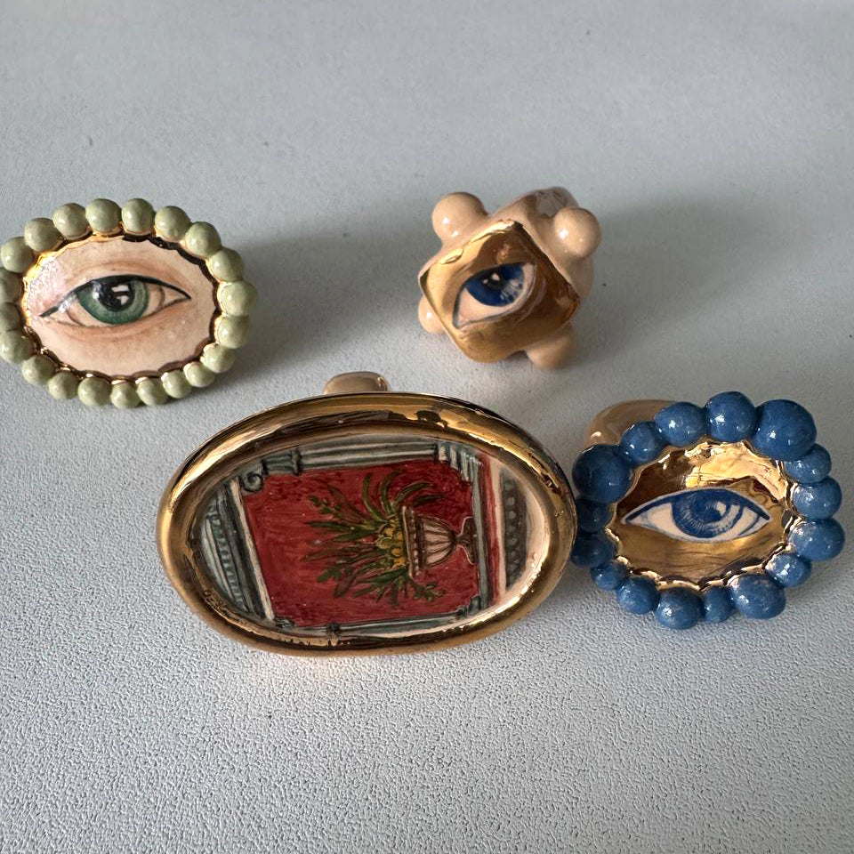 Yuliia Pylypchatina, Eye ceramic rings