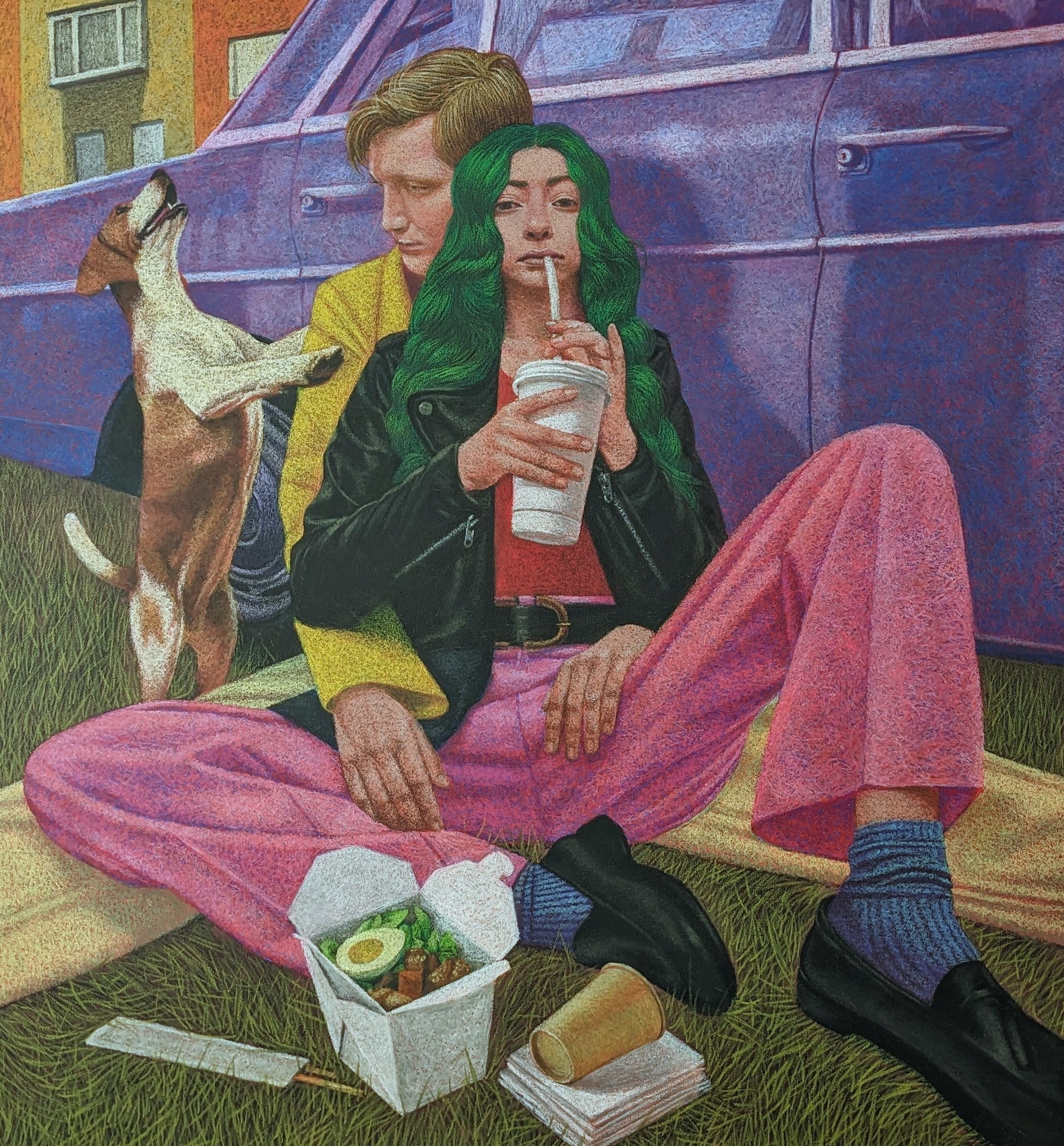 Picnic, artwork by contemporary Ukrainian artist Alexander Anokhin
