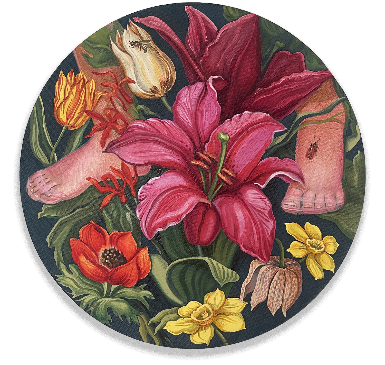 Pink Tights by contemporary Ukrainian artist Maria Borysova
