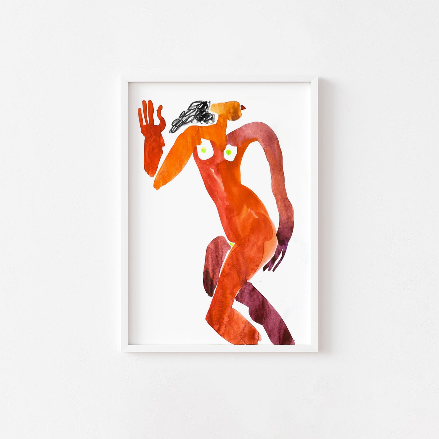 Red, artwork by contemporary Ukrainian artist Valeriia Buchuk