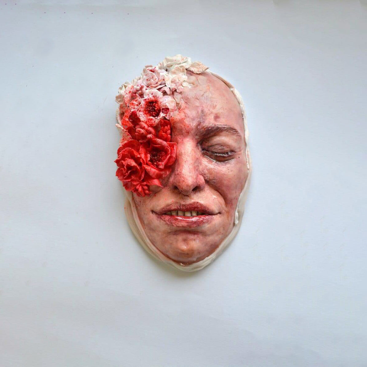 Red Mask by contemporary Artist Polina Verbytskaya