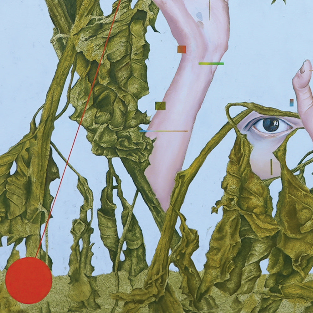 Reincarnation of faith, artwork by contemporary Ukrainian artist Taras Haida, closeup 1