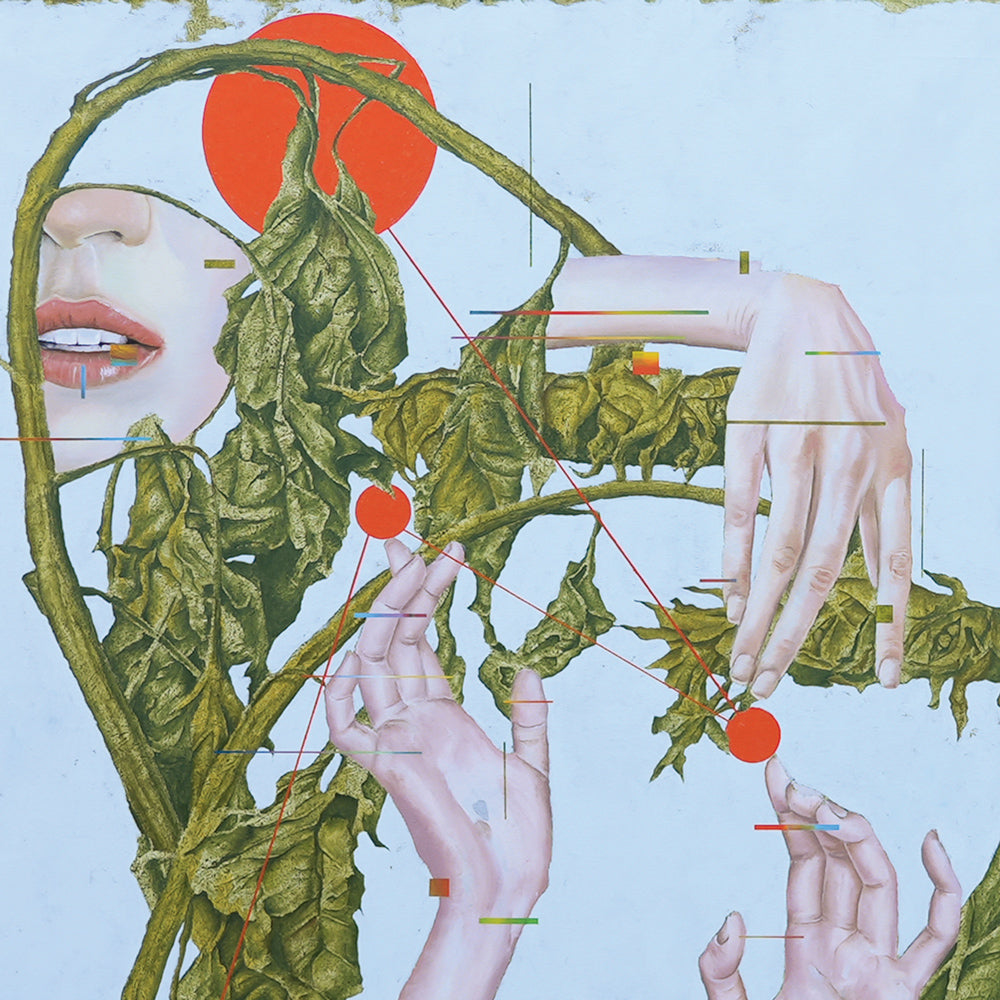 Reincarnation of faith, artwork by contemporary Ukrainian artist Taras Haida, closeup 2