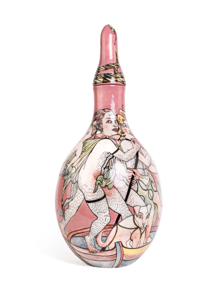 Vase "Relax",  by contemporary Ukrainian artist Nina Murashkina, 4