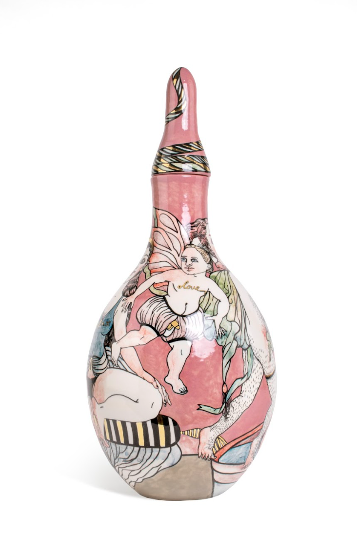 Vase "Relax",  by contemporary Ukrainian artist Nina Murashkina, 6