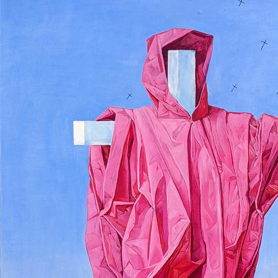 Scarecrow, artwork by contemporary Ukrainian artist Polina Kuznetsova