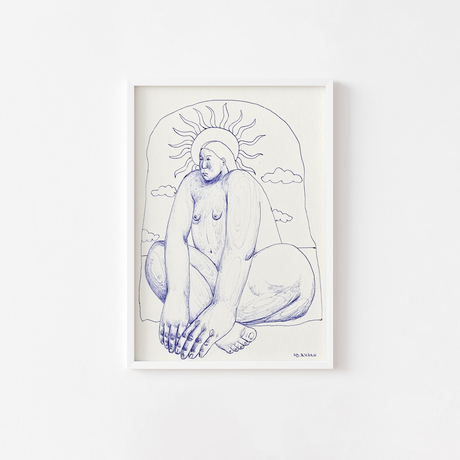 Sunny, graphics by ontemporary Ukrainian artists Diana Ruban