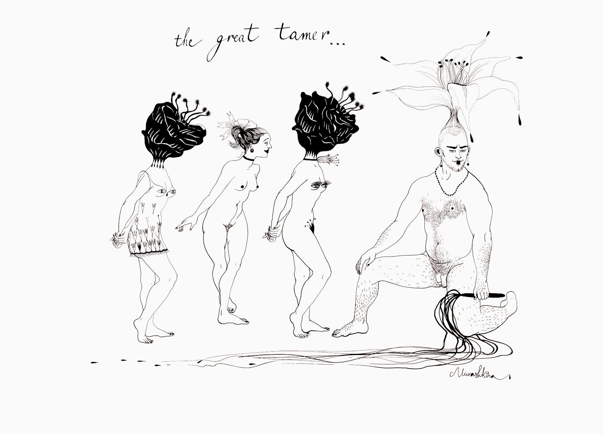 The great tamer, artwork by contemporary Ukrainian artist Nina Murashkina