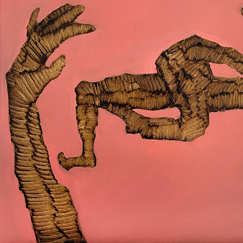 Under Protection, an artworks by contemporary Ukrainian artist Anna Bondar, closeup1