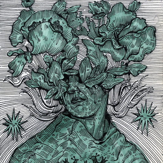 Untitled, artwork by contemporary Ukrainian artist Ave Libertatemiamor, close-up 