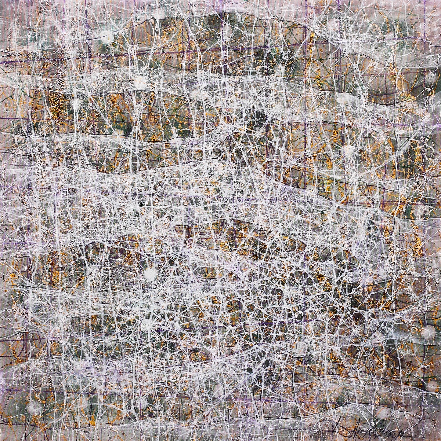 Veil, abstract artwork by contemporary Ukrainian artist Luidmila Davydenko