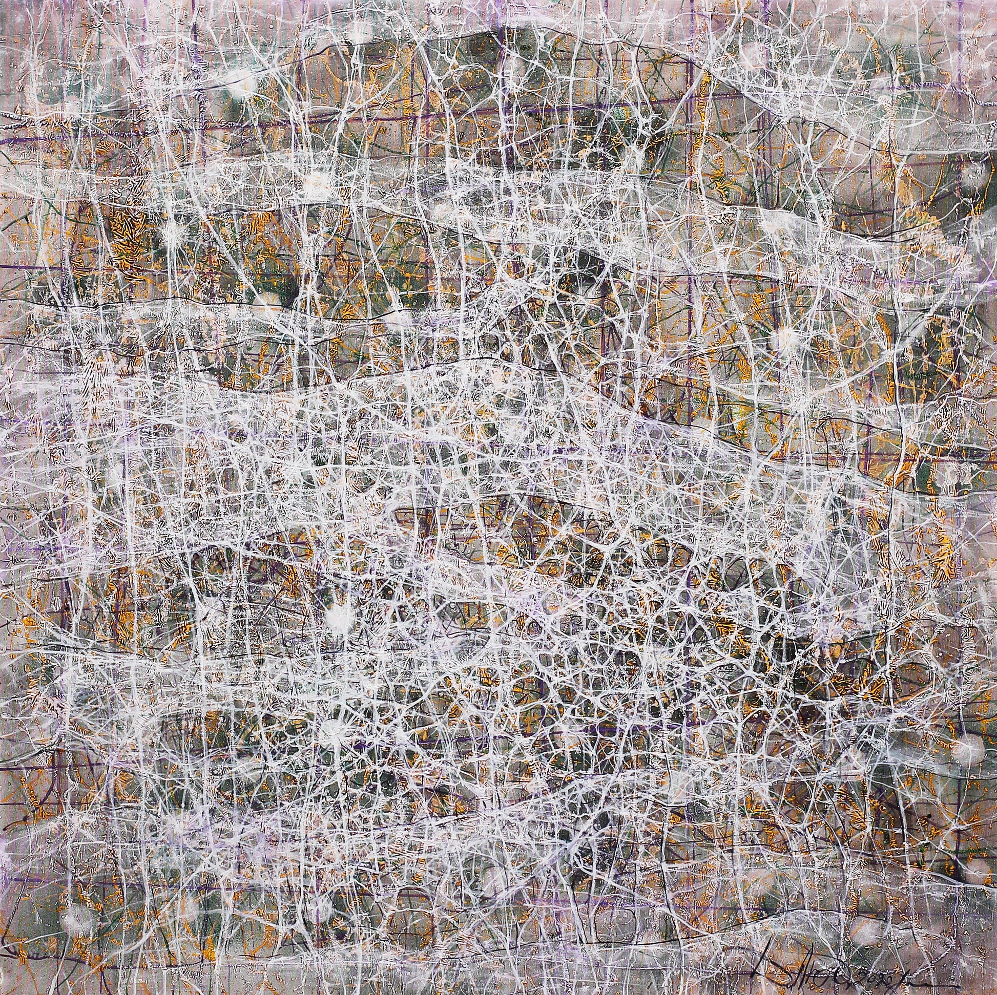 Veil, abstract artwork by contemporary Ukrainian artist Luidmila Davydenko