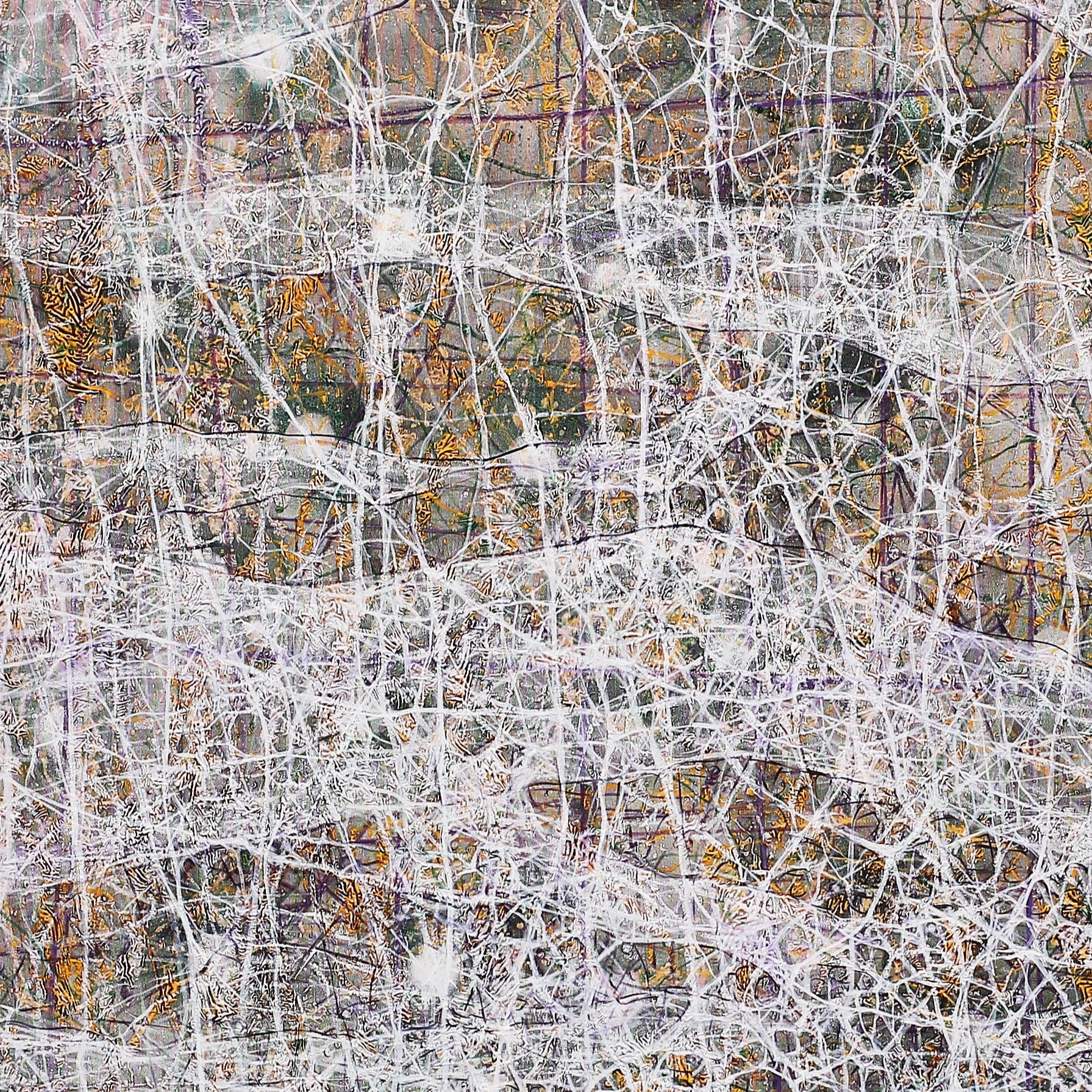 Veil, close-up of abstract artwork by contemporary Ukrainian artist Luidmila Davydenko